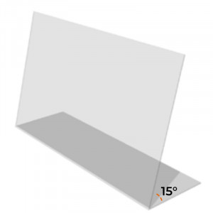 Наклонен защитен екран без прозорец, L100xH60xW30cm - Img 1