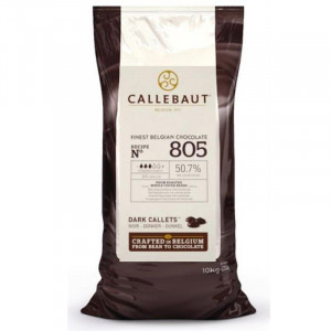 Рецепта за черен шоколад 805 Drops 50,7% Barry Callebaut, 10 кг - Img 1