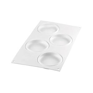 Силиконова кръгла форма Ø 8,5 x H 1,5 cm, 4 кухини x 80 ml - Img 5