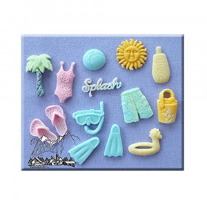 Силиконова мулажа Морска ваканция, Ø 2 - 2,5 cm, 14 броя - Img 3