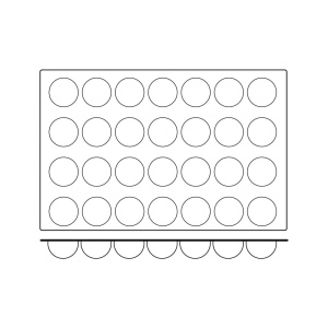 Силиконова полусферична форма с една порция Ø 7,9 x H 3,5 cm, 28 кухини, 90 ml ( SQ003) - Img 4