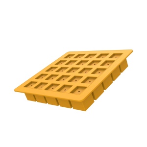 Силиконова форма за лед Ice Cub 3 x 3 x H 3 cm, 25 кухини x 26 ml, комплект 2 бр. - Img 4