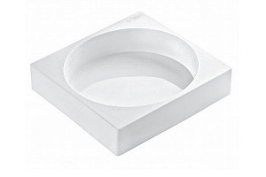 Силиконова форма за торта Ø 18 x H 5 cm, обем 1266 ml - Img 1