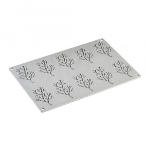 Силиконова форма Gourmand Branches 7,8 x 4,8 x H 0,2 cm, 10 кухини - Img 2