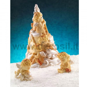 Силиконова форма Ingeras 3D форма върху облак, 7,5 x 4,5 x H 7,5 cm - Img 4