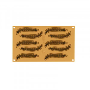 Силиконова форма Silikomart NaturaE PastaE 11 x 3,5 x H 1,2 cm, 13 ml, 10 кухини - Img 3