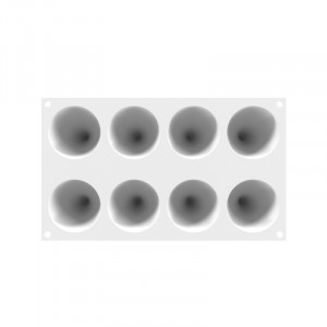 Силиконова форма Vega Ø 6,4 x H 6,8 cm, 8 кухини, 90 ml - Img 1