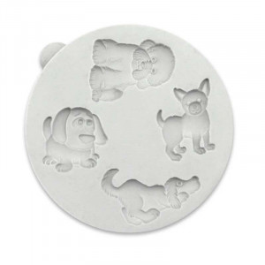 Силиконови формички Puppies, Ø 2,5 - 3,5 cm, 4 броя - Img 3
