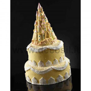 Силиконов калъп 3D Story Castle, Ø 13,5 x H 22,3 cm - Img 4