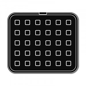 Форма за готвене Cookmatic Модел Cookmatic S05 Профил с мрежа, 2,2 - 2,6 x 2,2 - 2,6 H 3,5 cm, 30 кухини - Img 2