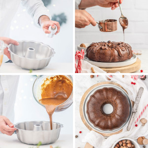 Форма за печене Bundt, Ø 27 x H 8,5 cm, незалепваща стомана - Img 3