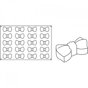 Форма Pavoflex 60x40cm Papillon 10x5.2xh3.5cm, 20 кухини, 105 ml - Img 2