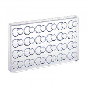 Формичка от поликарбонат 24 двойни купола с пралина, 3,8 x 2,6 x H 1,9 cm, 11 гр. - Img 2