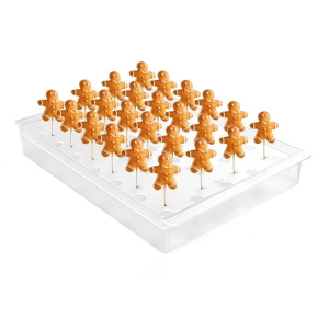 24 Products on Sticks Holder, 36 x 23.5 x H 4.8 cm, Plastic Transparent - Img 2