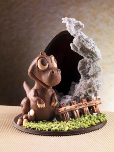 3D Dinosaur Velociraptor 3D silicone mould, Ø 10 x H 10.5 cm - Img 1