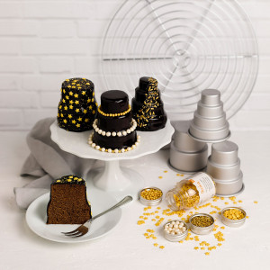3D Shape Baking Minitortulet 2 Stages Ø 7xH8cm, Anodised Aluminium - Img 4