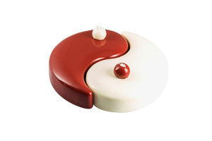 3D Yin Yang 3D szilikon tortaforma 23 x 18 x H 5 cm - Img 3