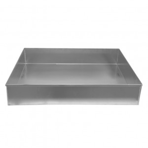 Aluminium Tray - 4 Edges, 60 x 40 x H 6 cm - Img 3