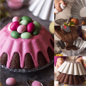 Baking tin Model Baba / Savarina, Ø 24 x H 8 cm, Non-stick steel - Img 2