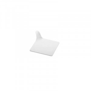Baza Plastic Prezentare Monoportii, Model Patrat Alb, 6.1 x 6.1 cm, Set 350 Buc