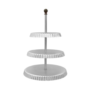 Buffet Stand, Candy Bar LA DOLCE VITA, Aluminium and Bronze, Ø 28-24-20 x H 46 cm - Img 1
