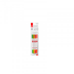 Carioca Decor Mixed Colours, 2 Thin / Thick Writing Heads, Set 8 pcs - Img 1