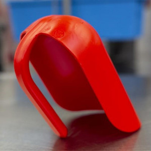 Chair with Round Base 2 Litres, Red Plastic, L 27 cm - Img 3