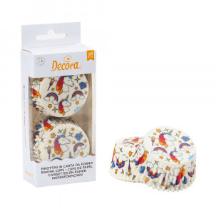 Chese L Еднорог Модел хартия Еднорог Бял фон, R 5 x H 3,2 cm, 36 броя - Img 2