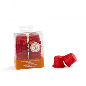 Chese S Crepe Paper Red, Ø 3 x H 3.5 cm, 35 pcs - Img 3