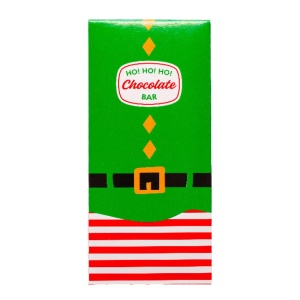 Christmas-themed chocolate boxes, 7.5 x 16 x H 2.5 cm, 5 pcs