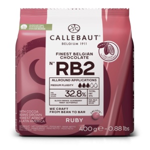 Ciocolata Ruby 32.8% Barry Callebaut, 0.4 kg - Img 1