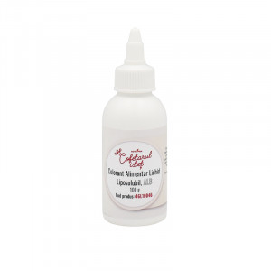Colorant Alimentar Lichid Liposolubil, Alb, 100 ml, Azo Free