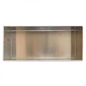 Cozonac Tray, Straight Edged Bread, 31 x 13 x H 8 cm, Welded Aluminium - Img 1