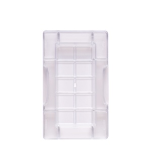 Csokoládétáblák 15 x 7 x H 2 cm - Polikarbonát forma Dubai, 1 üregű - Img 3