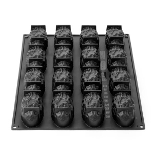Curmala 3D, 9 x 5 x magasság 4,5 cm – Monoportii szilikon forma, 16 üreg x 110 ml - Img 3