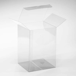 Cutii Plastic Transparent, 12 x 12 x H 18 cm, Set 20 Buc