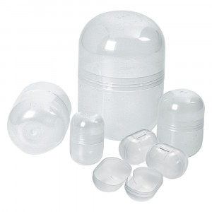 Cutiute Surprize Oua Ciocolata, Material Plastic Transparent, 5.5x8cm, Set 10 Buc