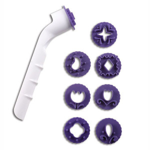 Cutting Disc Tool 8 Patterns 3D Embroidery Decor, Plastic Material - Img 1