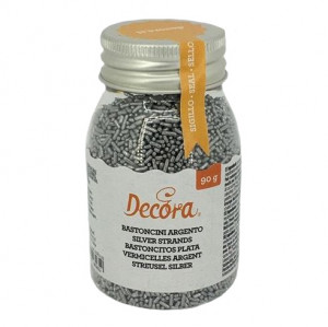 Decor Bastonase Zahar Argintiu, 90 gr - Img 3