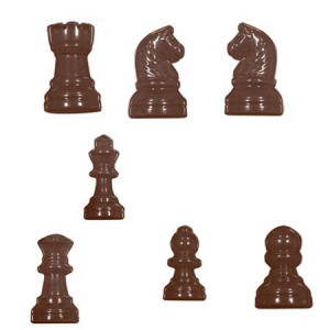 Decor Pieces Sah 6 models - Plastic Chocolate Mould - Kit 4 pcs - Img 2