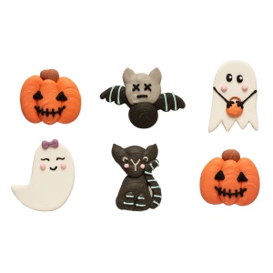 Decor Sugar - Halloween Figurines Ø 2.6 - 3.8 cm, 5 designs, 6 pieces - Img 2