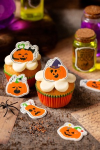 Decor Zahar - Dovleci Halloween Ø 3-4-5 x H 3.5-5 cm, 6 buc - Img 2