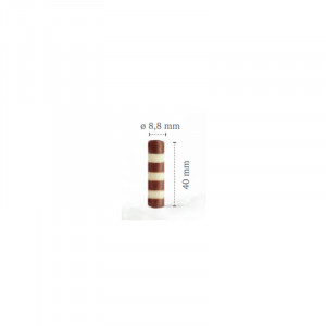 Decoratiuni Ciocolata cu Lapte si Alba Mistral Dobla, Ø 0.88x4 cm, 2 kg, 868 Buc - Img 2