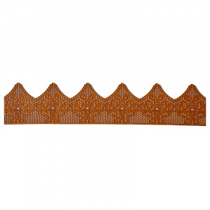 Edi Edible Lace for Decor Pearl Gold 37.5 x 7.5 cm, Model 3 - Img 1