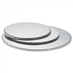 Ezüst kerek süteményes tányér, Ø 40 x H 1,2 cm - Img 3