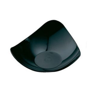 Farfuriute Reutilizabile Blow Ø 8.5 x H 3 cm, Plastic Negru, Set 100 Buc