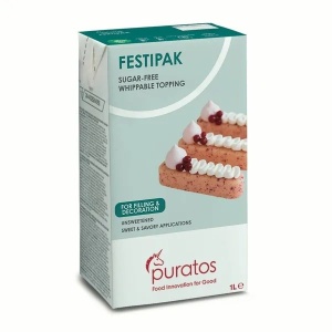 Festipak Vegetable Cream 26% Puratos Fat, 1 L - Img 1
