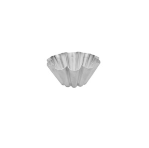 Forma Coacere Conica Margini Festonate, Ø 8-3 x H 4 cm, Aluminiu