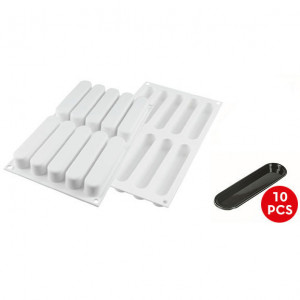 Forma Silicon Fashion Ecler Monoportii 13 x 2.5 x H 2.5 cm, 10 Tavite + Decupator - Img 2