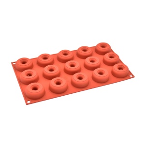 Forma Silicon Gogosi Donuts Mignon Ø 4.5 x H 1.8 cm, 15 cavitati (SF171)